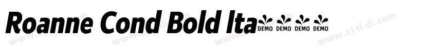 Roanne Cond Bold lta字体转换